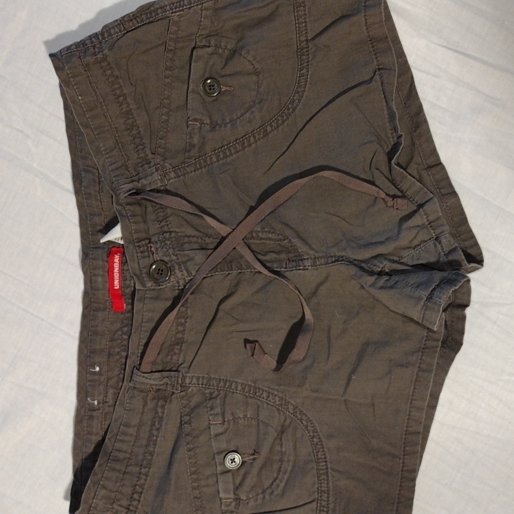 𝅺UNIONBAY BROWN SZ 11 DRAWING WAIST SHORTS